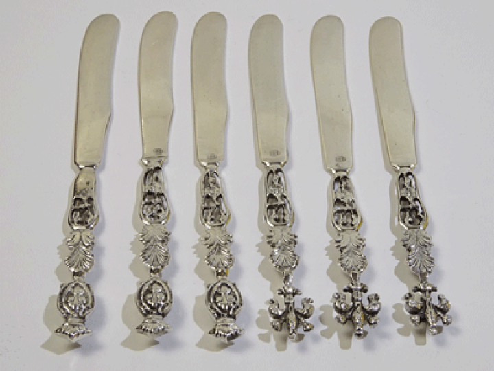 シルバーバターナイフ 紋章柄 6本セット 送料無料 楽天市場】シルバーバターナイフ 紋章柄 6本セット 送料無料