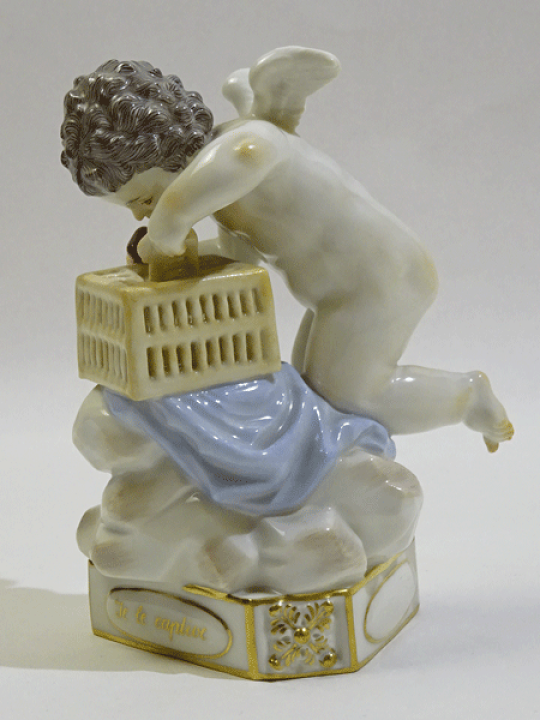 D*t様 マイセンMeissen　 フィギュリン　 天使と女性　 陶器人形　 置 2025年最新】Yahoo!オークション -マイセン 人形 天使(アンティーク