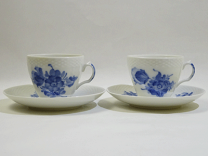 Royal Copenhagen 青い花模様 長方形皿 24