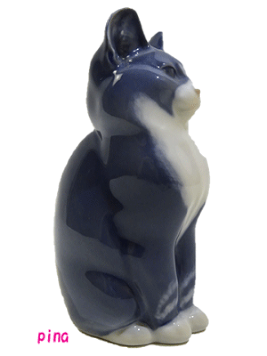 楽天市場】ロイヤルコペンハーゲン フィギュリン ネコ置物