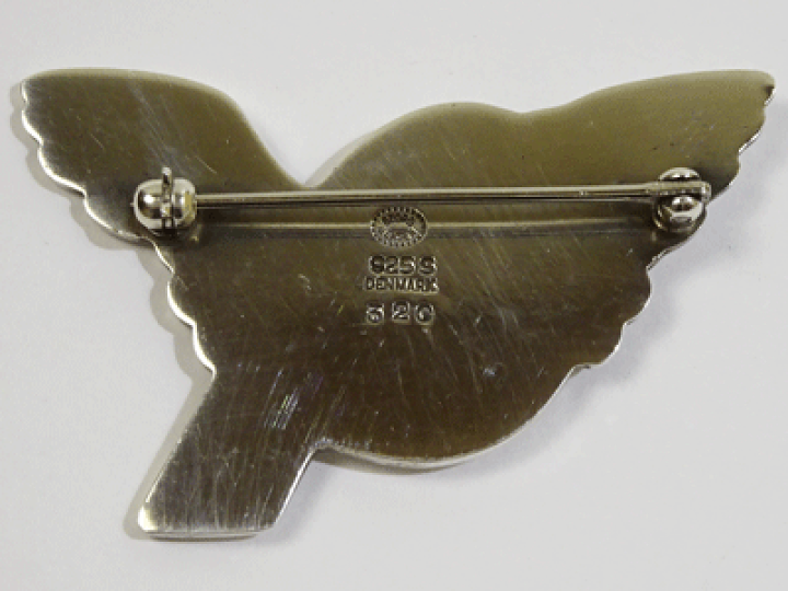 GEORG JENSEN ジョージジェンセン 鳩 モチーフ ピンブローチ 320