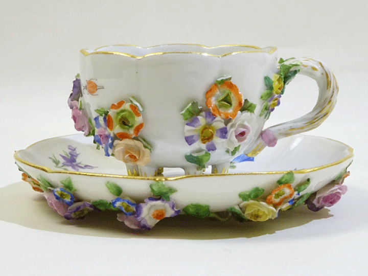 楽天市場】マイセン 3Dフラワー カップソーサー(L) 送料込み : 輸入