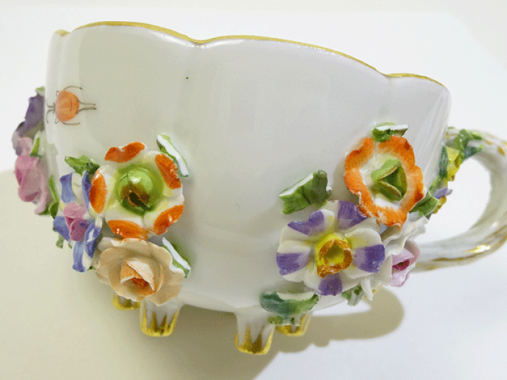 楽天市場】マイセン 3Dフラワー カップソーサー(L) 送料込み : 輸入