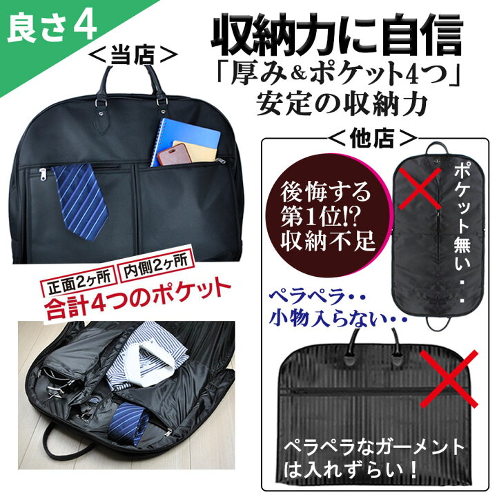 楽天市場】ガーメントバッグ ショルダー付 ガーメントバッグ メンズ 