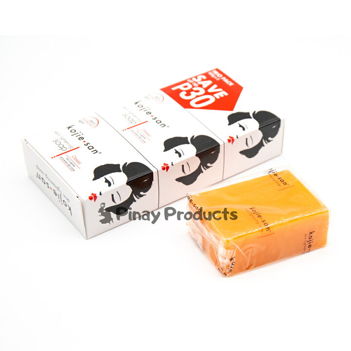 楽天市場】【1packs】 Kojie san Skin Lightening Soap 100g 3pcs Good 