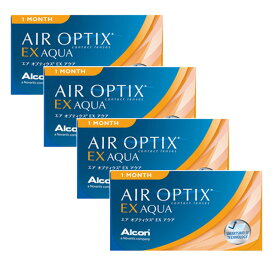 ◆【送料無料】エアオプティクスEXアクア【4箱セット】【1ヶ月_マンスリー_1month_コンタクトレンズ】【Yep_100】【FS04Jan15】 ∀∀