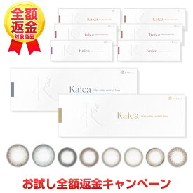 【お試し全額返金キャンペーン】カイカ ワンデー Kaica 1day【1箱10枚入】【メール便送料無料】カラコン ワンデー 1day 沢尻エリカ カラコン ブラウン 1日使い捨て コンタクトレンズ カラーコンタクト 裸眼風 ナチュラル ブラック サークルレンズ 透明感 ちゅるん ∀