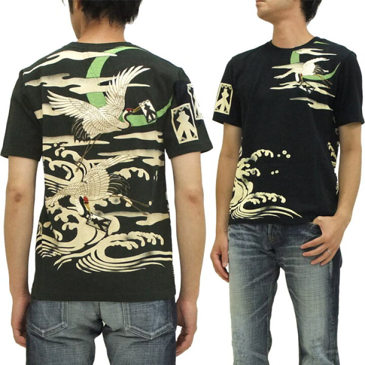 楽天市場】インフィニティ Tシャツ 鶴株札 和柄 メンズ 半袖tee 胤富仁 