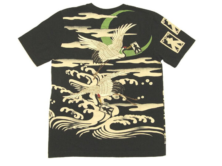 楽天市場】インフィニティ Tシャツ 鶴株札 和柄 メンズ 半袖tee 胤富仁 