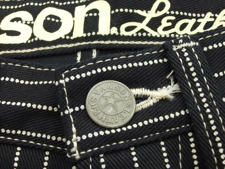 楽天市場】バンソン ぺインターパンツ ウォバッシュストライプ vanson 
