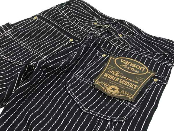 楽天市場】バンソン ぺインターパンツ ウォバッシュストライプ vanson 
