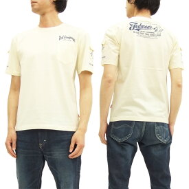 テッドマン 3ポケット Tシャツ TDSS-470 TEDMAN エフ商会 メンズ 半袖tee オフ白×ネイビー 新品