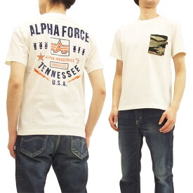 アルファ Tシャツ TC1262 ALPHA 迷彩ポケット付き メンズ 半袖Tee TC1262-0018 オフホワイト 新品