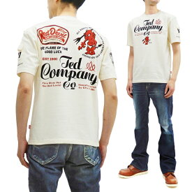 テッドマン Tシャツ TDSS-535 TEDMAN TEDCOMPANY柄 エフ商会 メンズ 半袖tee オフ白 新品