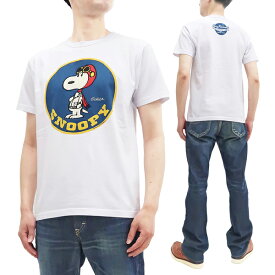 バズリクソンズ スヌーピー Tシャツ BR79049 Buzz Rickson x ピーナッツ メンズ ミリタリー 半袖tee ホワイト 新品