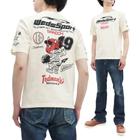 テッドマン Tシャツ WSBT-02 WedsSport 爆走坂東組 Tedman カミナリ コラボ メンズ 半袖tee オフ白 新品