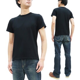 フェローズ Tシャツ 2PACK-TEE Pherrow's Pherrows 2枚組 無地Tシャツ メンズ パックTEE 2P 2枚セット ツーパック 無地 半袖tee ブラック 新品
