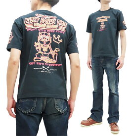 テッドマン Tシャツ TDSS-552 TEDMAN ラッキーデビル テッドマンカジノ柄 エフ商会 メンズ 半袖tee ネイビー 新品