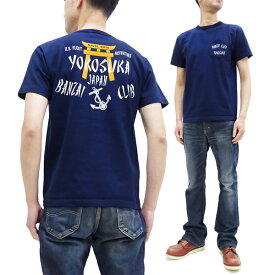 バズリクソンズ Tシャツ BR79132 Buzz Rickson 米海軍横須賀基地 メンズ ミリタリー 半袖tee ポケットTシャツ ネイビー 新品