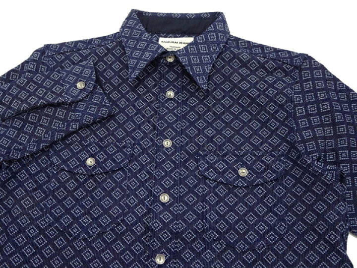 楽天市場】サムライジーンズ 刺子 長袖シャツ SSS23-SSK Samurai Jeans 