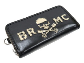 トイズマッコイ レザーロングウォレット TMA2311 ワイルドワン BRMC スカル TOYS McCOY メンズ ウォレット 財布 ブラック 新品