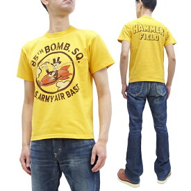 トイズマッコイ Tシャツ TMC2331 Toys McCoy 85TH BOMB. SQ. HAMMER FIELD メンズ ミリタリー 半袖tee 060イエロー 新品