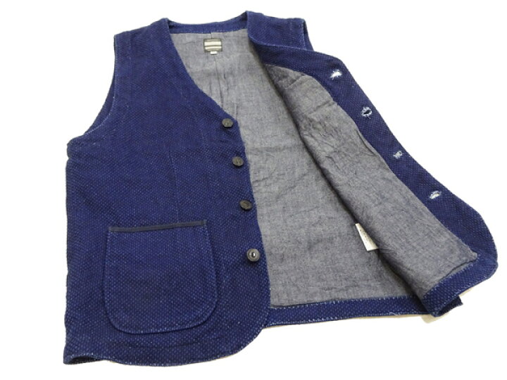 楽天市場】桃太郎ジーンズ ベスト 04-010 桃太郎JEANS 刺し子ベスト 