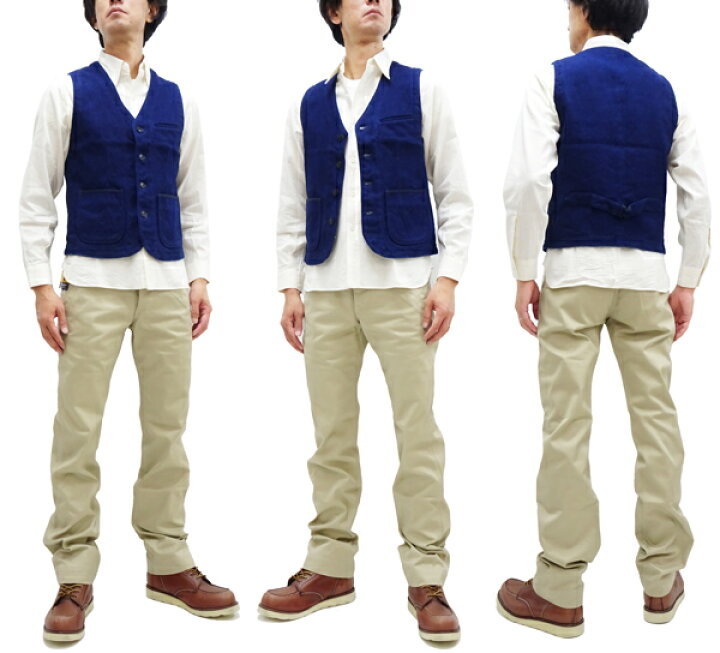 楽天市場】桃太郎ジーンズ ベスト 04-010 桃太郎JEANS 刺し子ベスト 
