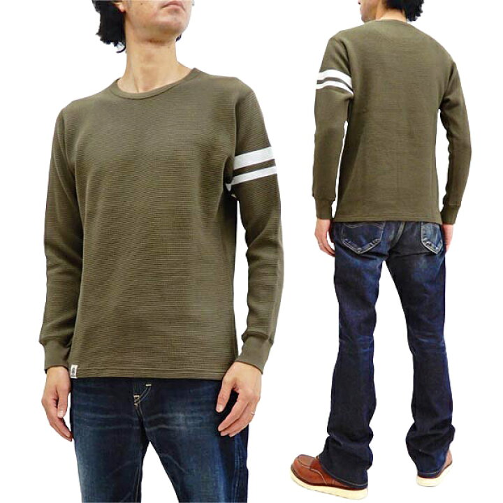 楽天市場】桃太郎ジーンズ サーマル 長袖Tシャツ MZTS0079 GTB左袖出陣 
