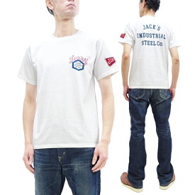 フェローズ Tシャツ Pherrow's Pherrows ワッペン x プリント メンズ 半袖Tシャツ 半袖 tee 24S-PT3 ホワイト 新品