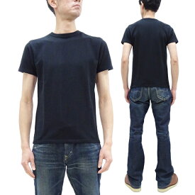 サムライジーンズ Tシャツ SJST24-RIM Samurai Jeans メンズ 熟成綿 吊編みインレイTシャツ 無地 フレンチテリー 半袖 Tee ブラック 新品