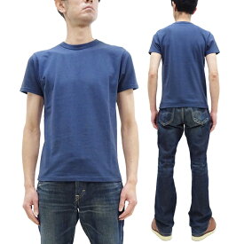 サムライジーンズ Tシャツ SJST24-RIM Samurai Jeans メンズ 熟成綿 吊編みインレイTシャツ 無地 フレンチテリー 半袖 Tee 鉄紺ネイビー 新品