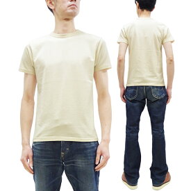 サムライジーンズ Tシャツ SJST24-RIM Samurai Jeans メンズ 熟成綿 吊編みインレイTシャツ 無地 フレンチテリー 半袖 Tee アイボリー 新品