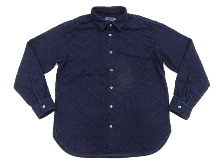 楽天市場】桃太郎ジーンズ 長袖シャツ MXLS1028 インディゴ 刺し子  