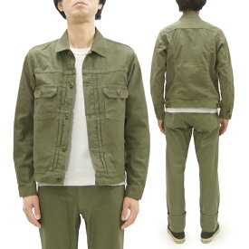 ジャパンブルージーンズ ジャケット JBGJ1020 メンズ スリムフィット 硫化染め バックサテン セカンドタイプジャケット オリーブ ワンウォッシュ Japan Blue Jeans 新品
