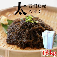 【2026年新もずく】贅沢な石垣島産太もずく一斗缶18kg お得用サイズ 長期保存可能 全国送料無料 【フコイ…