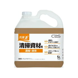 洗濯王 清掃資材用 (5L×3本入) 洗濯用洗剤 T35087 液体洗濯洗剤 シーバイエス C×S 業務用 無りん