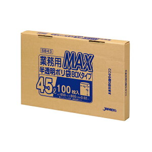 BOX| @S~܁@45L@ SB43 5 (100×30 3,000j܂Ƃߔł 1 5,900~@0.020mmx650mmxc800mm@ [J[Ԏws@WpbNX@@Ɩi