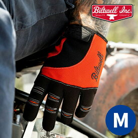 ビルトウェル■モトグローブ オレンジ/ブラック 【Mサイズ】 Biltwell Moto Gloves Orange/Black 1501-0106-003 3301-4495 スリーシーズン ライディング メカニック グローブ