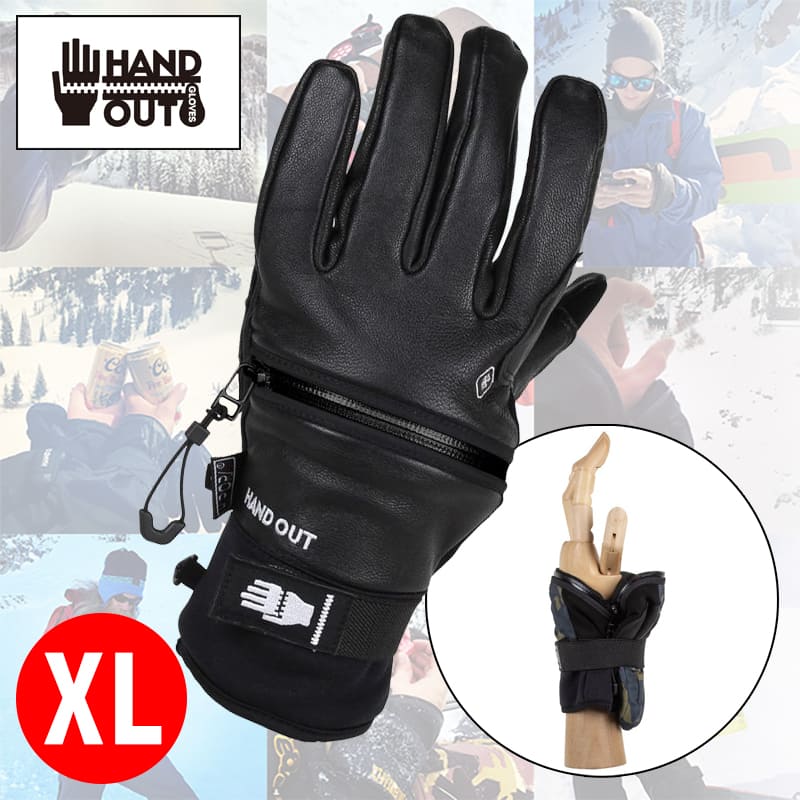 ハンドアウトグローブ■ ミロー グローブ レザー ブラック  HAND OUT GLOVES Mi-Low Gloves Leather BLACK 防水 防寒