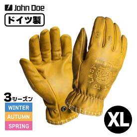 ジョン・ドゥー■コヨーテ グローブ XTM エンボス加工 イエロー 【XLサイズ】 John Doe COYOTE YELLOW EMBOSSED - XTM ハーレー