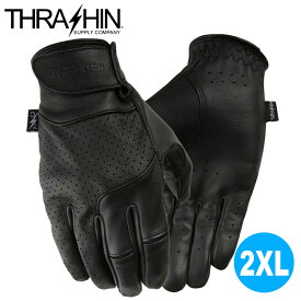 スラッシンサプライ■シージ レザーグローブ ブラック 【2XLサイズ】Thrashin Supply Gloves Siege Lether Black TSG-0001-12 3301-3378