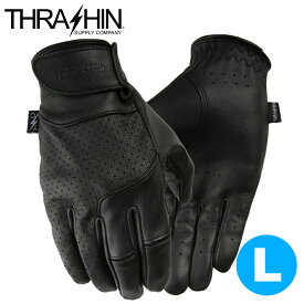 スラッシンサプライ■シージ レザーグローブ ブラック 【Lサイズ】Thrashin Supply Gloves Siege Lether Black TSG-0001-10 3301-3376
