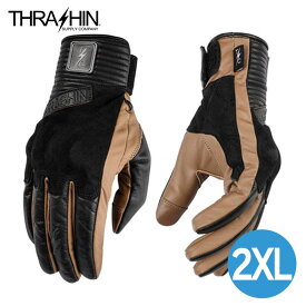 スラッシンサプライ■ ボクサーグローブ タン 【2XL】 Thrashin Supply Boxer Glove - Tan バイク ハーレー レザーグローブ