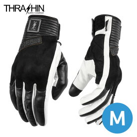 スラッシンサプライ■ ボクサーグローブ ホワイト 【M】 Thrashin Supply Boxer Glove - White バイク ハーレー レザーグローブ
