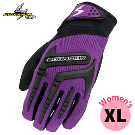 スコーピオン■EXO スクラブ レディース グローブ パープル 【XLサイズ】 Scorpion Exo Women's SKRUB Gloves PURPLE 75-5787X G53-766
