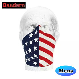 バンデロ■バイカー フェイスマスク パトリオット メンズ フリーサイズ Bandero Biker Half Face Mask Patriot