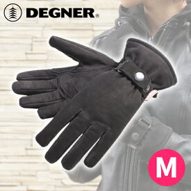 デグナー■レディース レザーグローブ ブラック 【M】 FRWG-47 DEGNER LADIES' LEATHER GLOVE