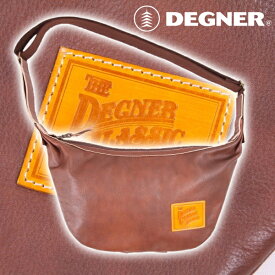 デグナー■レザーボディバッグ バナナ ブラウン W-105 DEGNER LEATHER BODY BAG BANANA