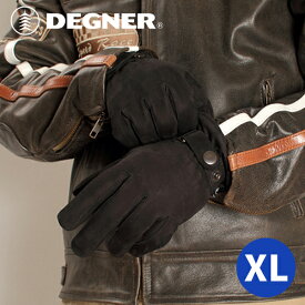 デグナー■防寒・防水 牛革 ウィンターグローブ ブラック 【XL】 WG-11 DEGNER WINTER GLOVE